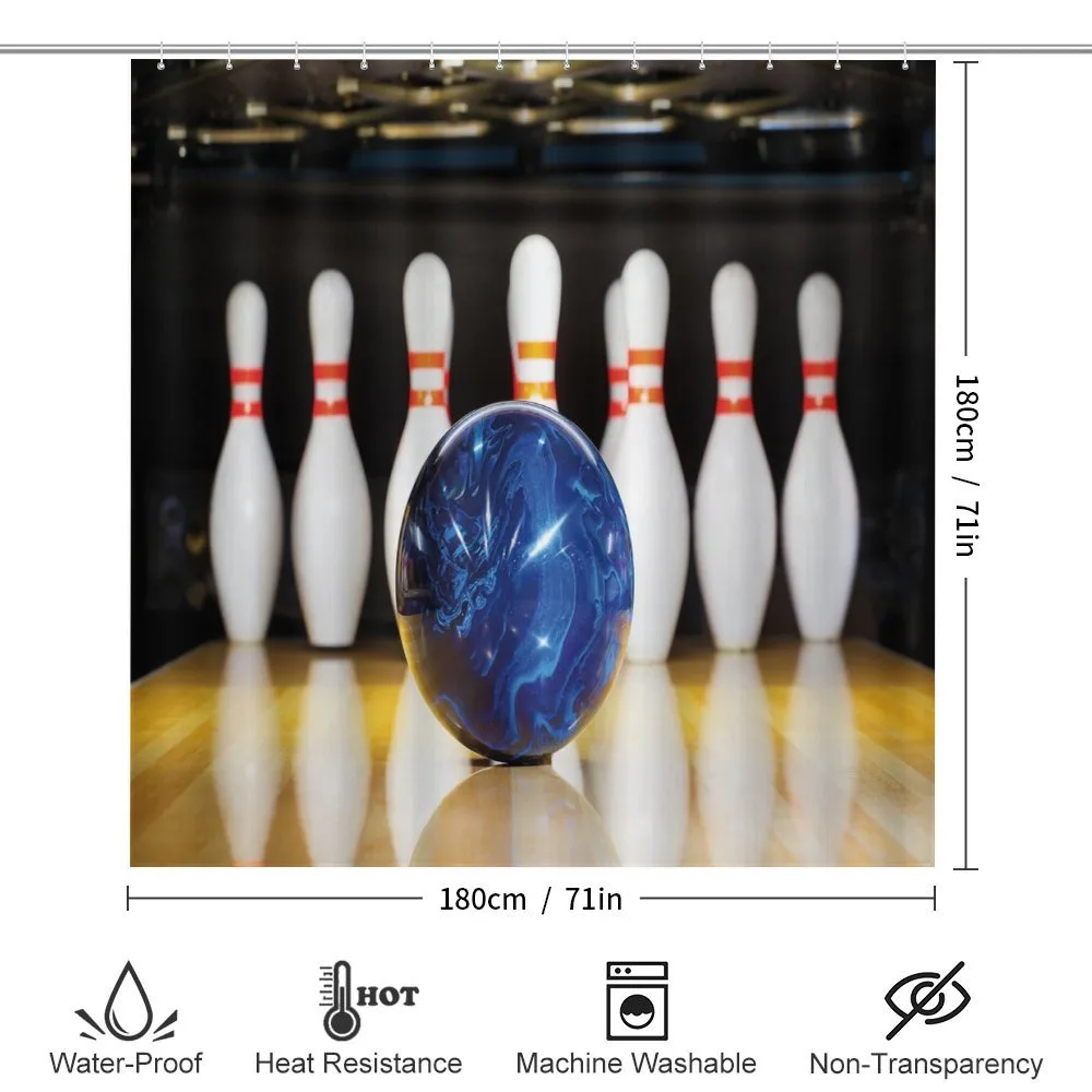 Blue Ball on Lane — Detail 2