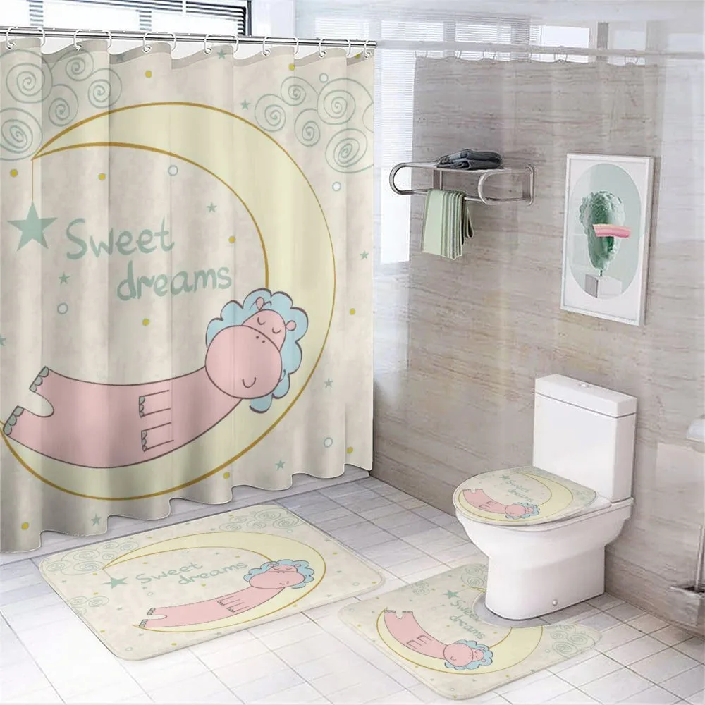 Cartoon Hippo Sleeping — Your design