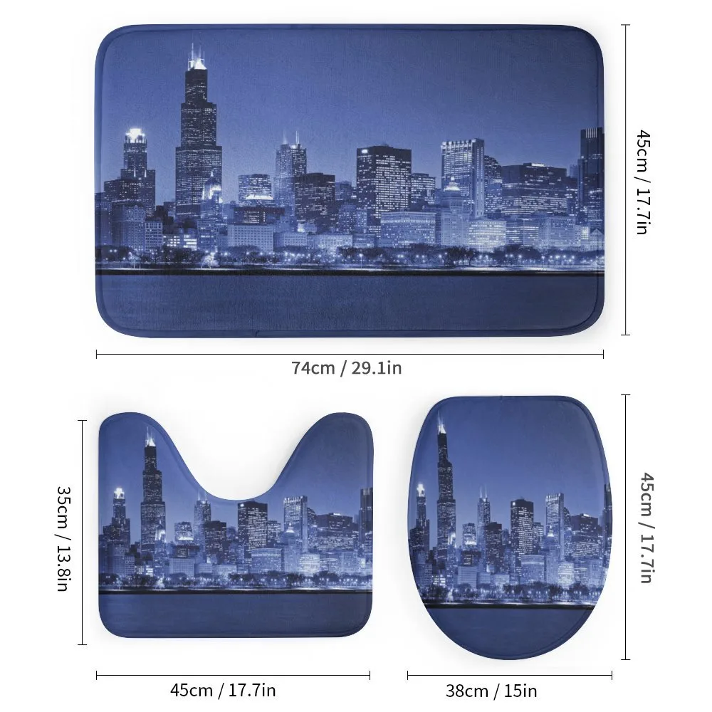 Chicago Skyline Night — Detail 1