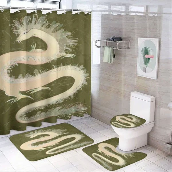 Chinese Dragon Eastern on a shower curtain