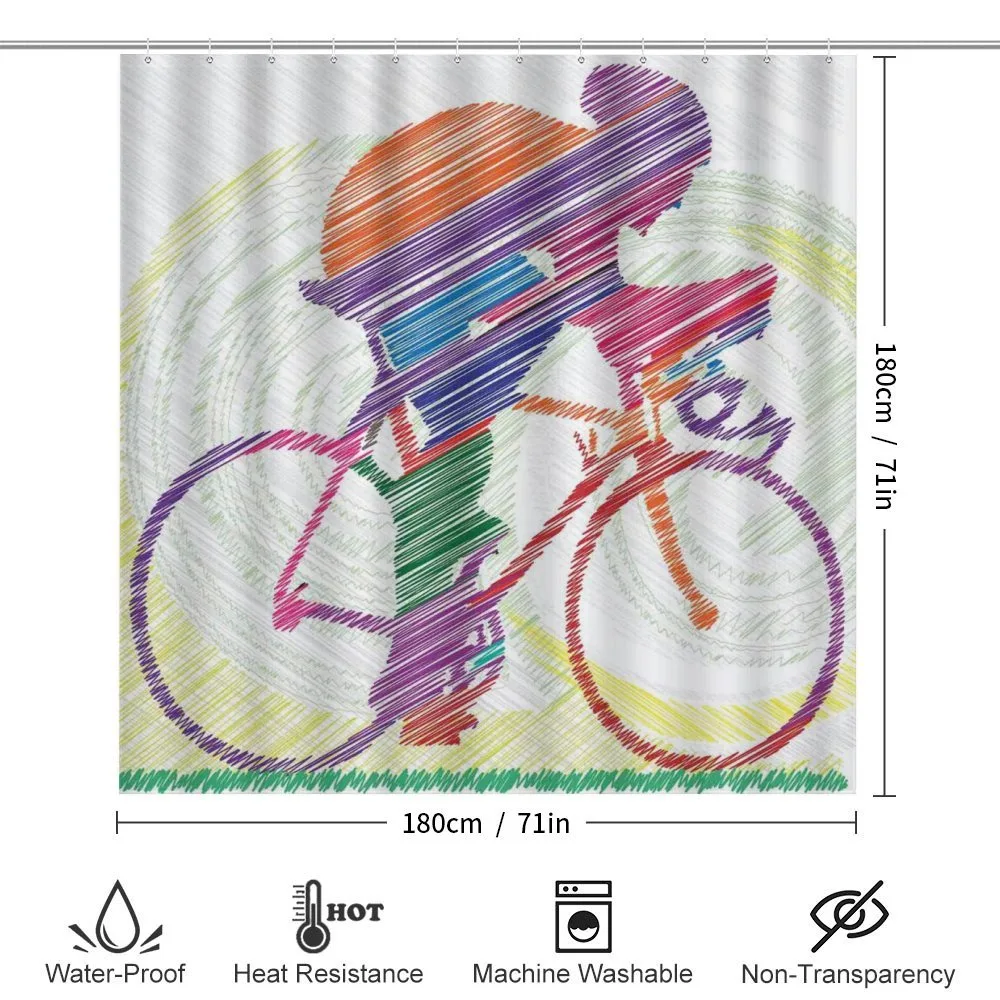 Cycling Man on Bike — Detail 2