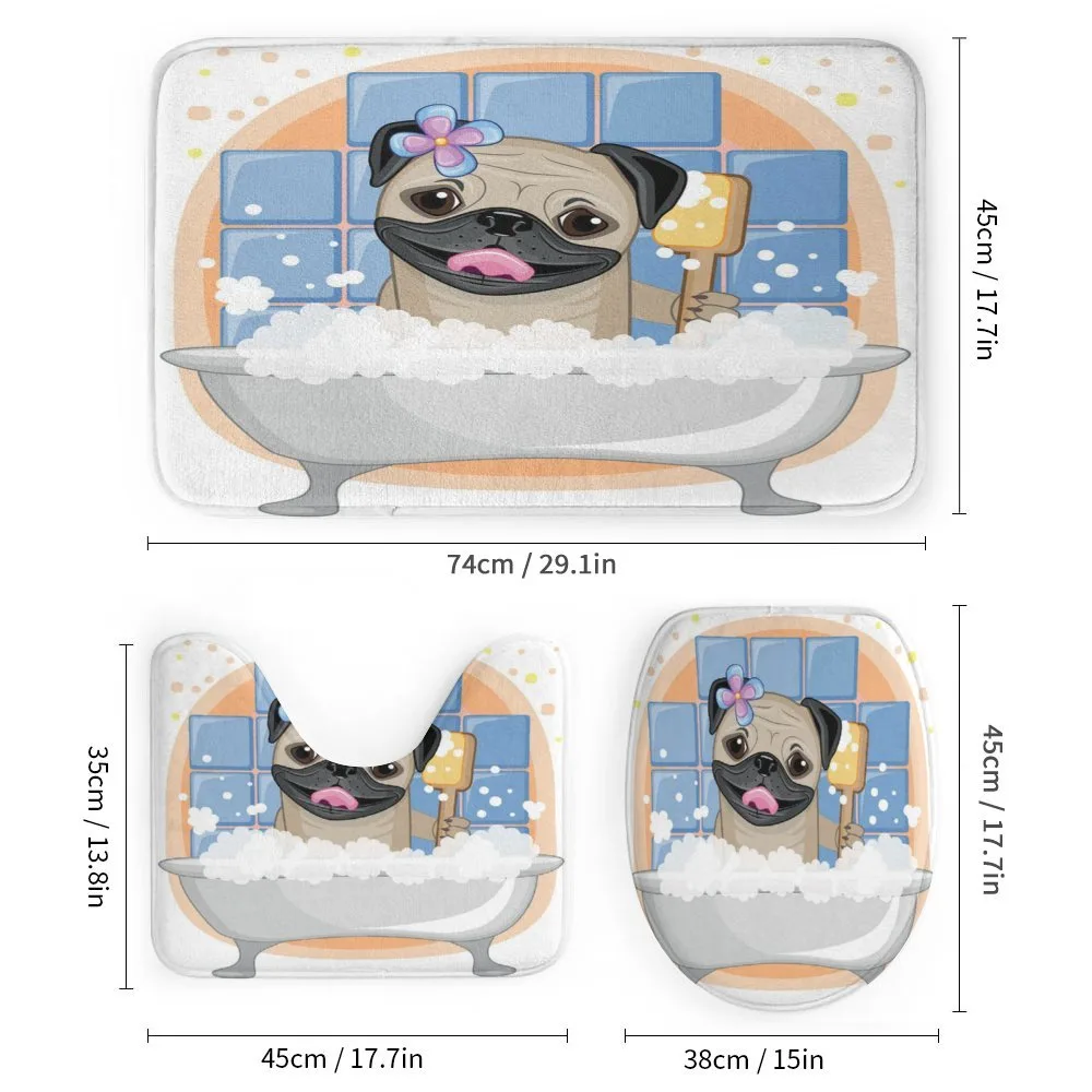 Dog Bath Caricature Funny — Detail 1