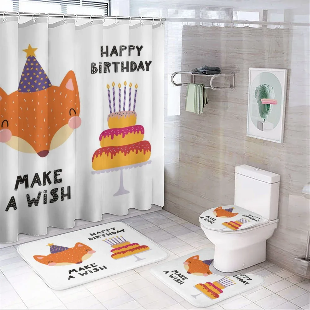 Fox in Birthday Hat Make a Wish — Your design