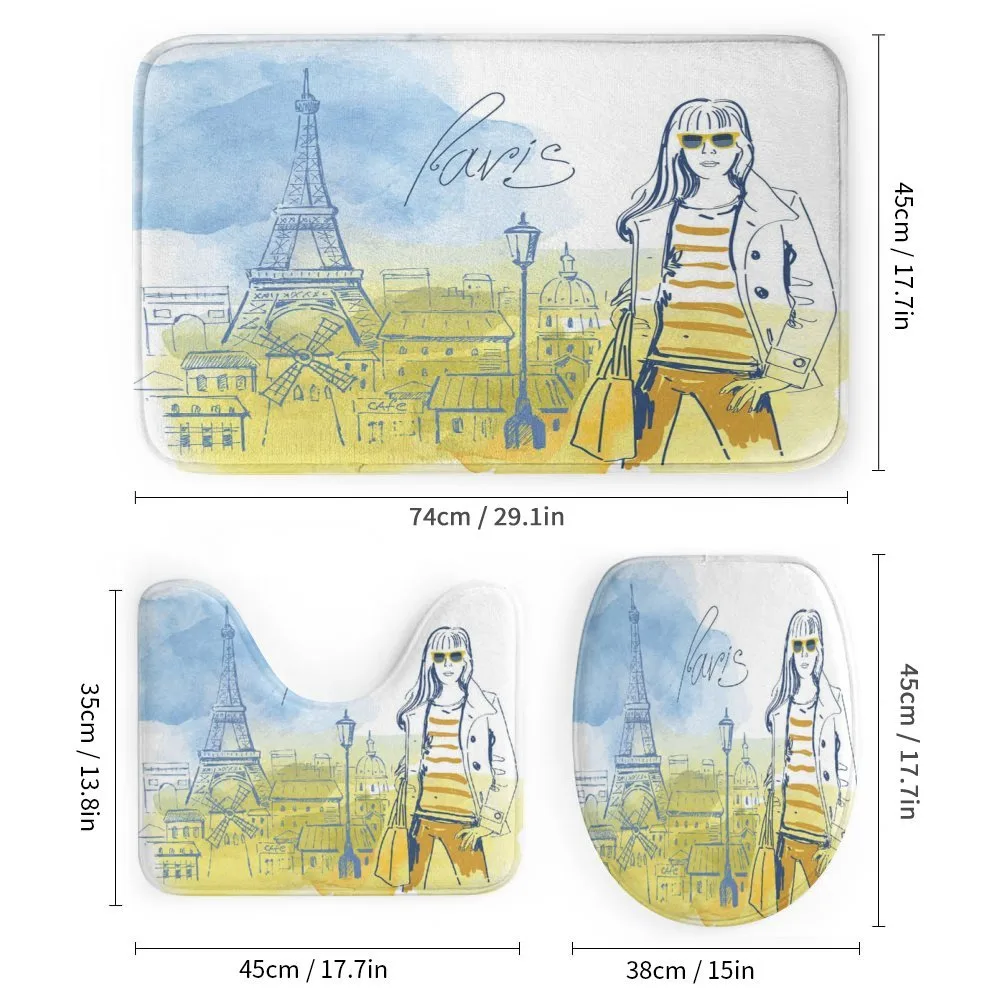 Girl at the Eiffel Tower — Detail 1