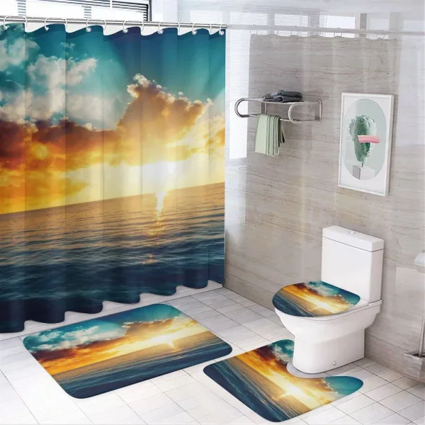 Horizon Panorama on a shower curtain