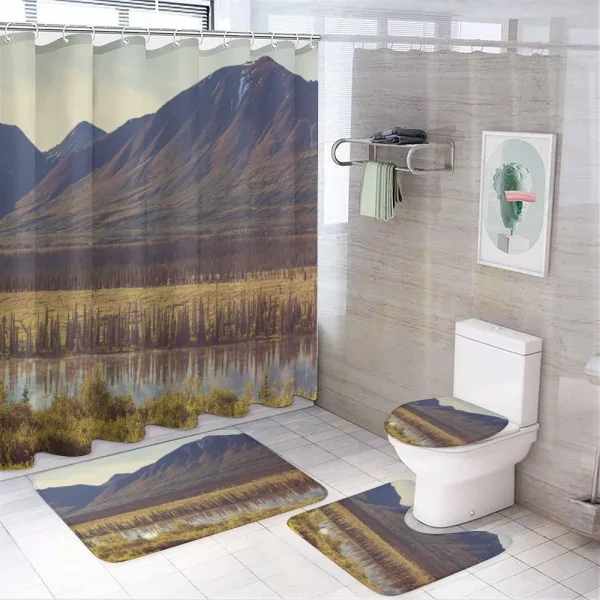 Idyllic Rustic Photo on a shower curtain