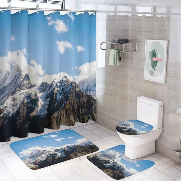 Mountain Natural Beauty on a shower curtain