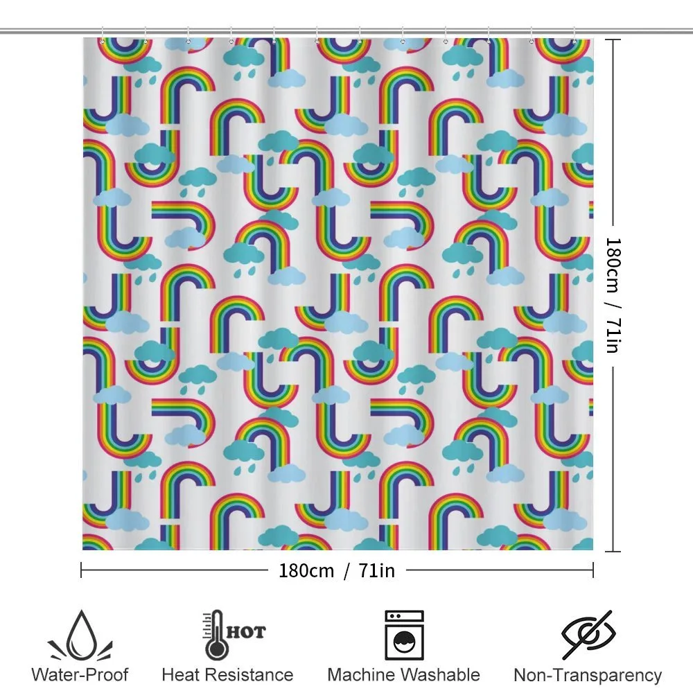Rainbow and Clouds Pattern — Detail 2