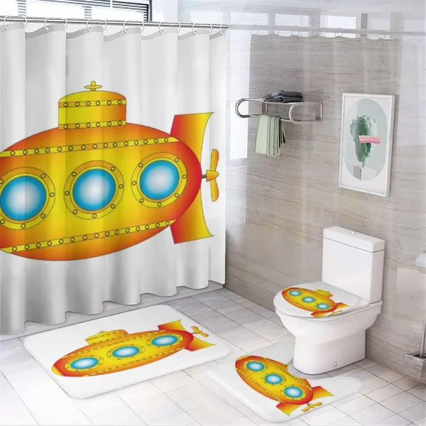 Sea Vessel on a shower curtain