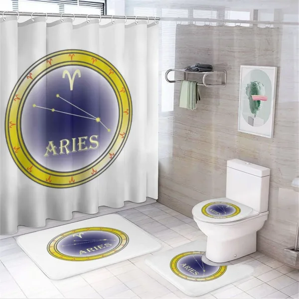 Sign Constellation on a shower curtain