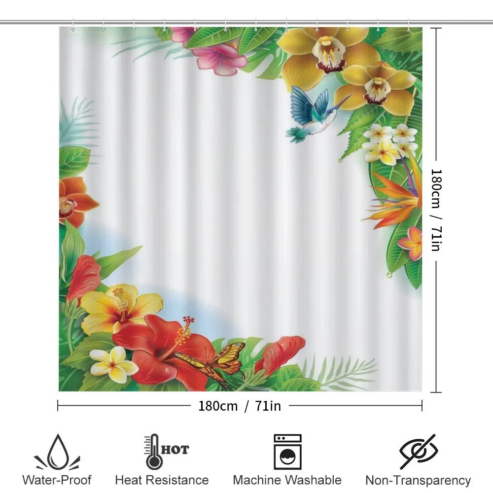 Tropic Flowers Leaves — Detail 2