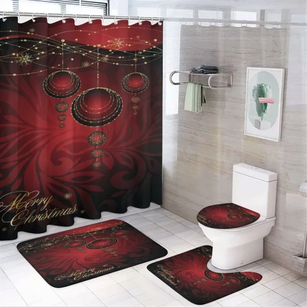 Yuletide Celebration on a shower curtain