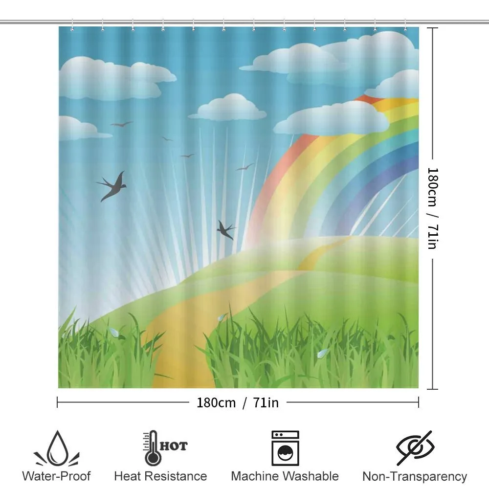 Birds and Rainbow Stripes — Detail 2