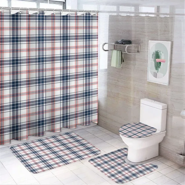 British Country Pattern on a shower curtain