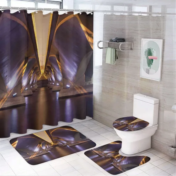 City View on a shower curtain