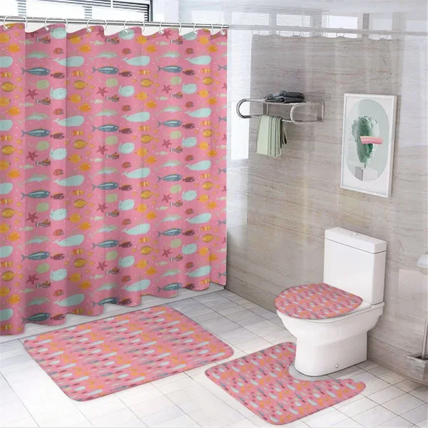 Doodle Nursery Marine on a shower curtain