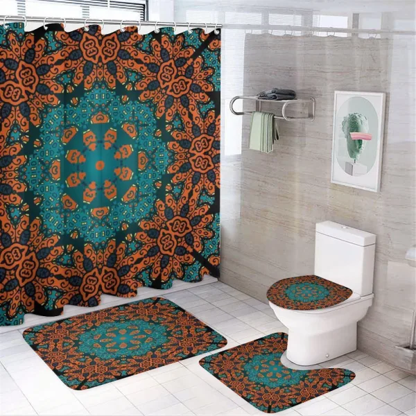 Floral Boho Hippie on a shower curtain