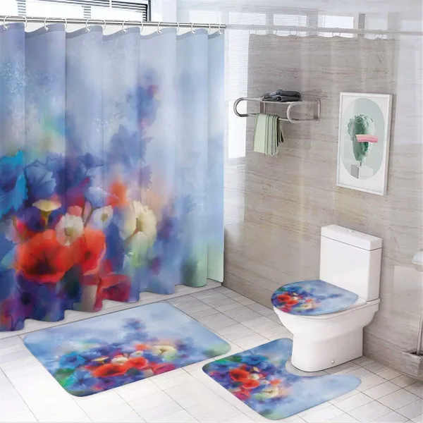 Hazy Painting Effect on a shower curtain