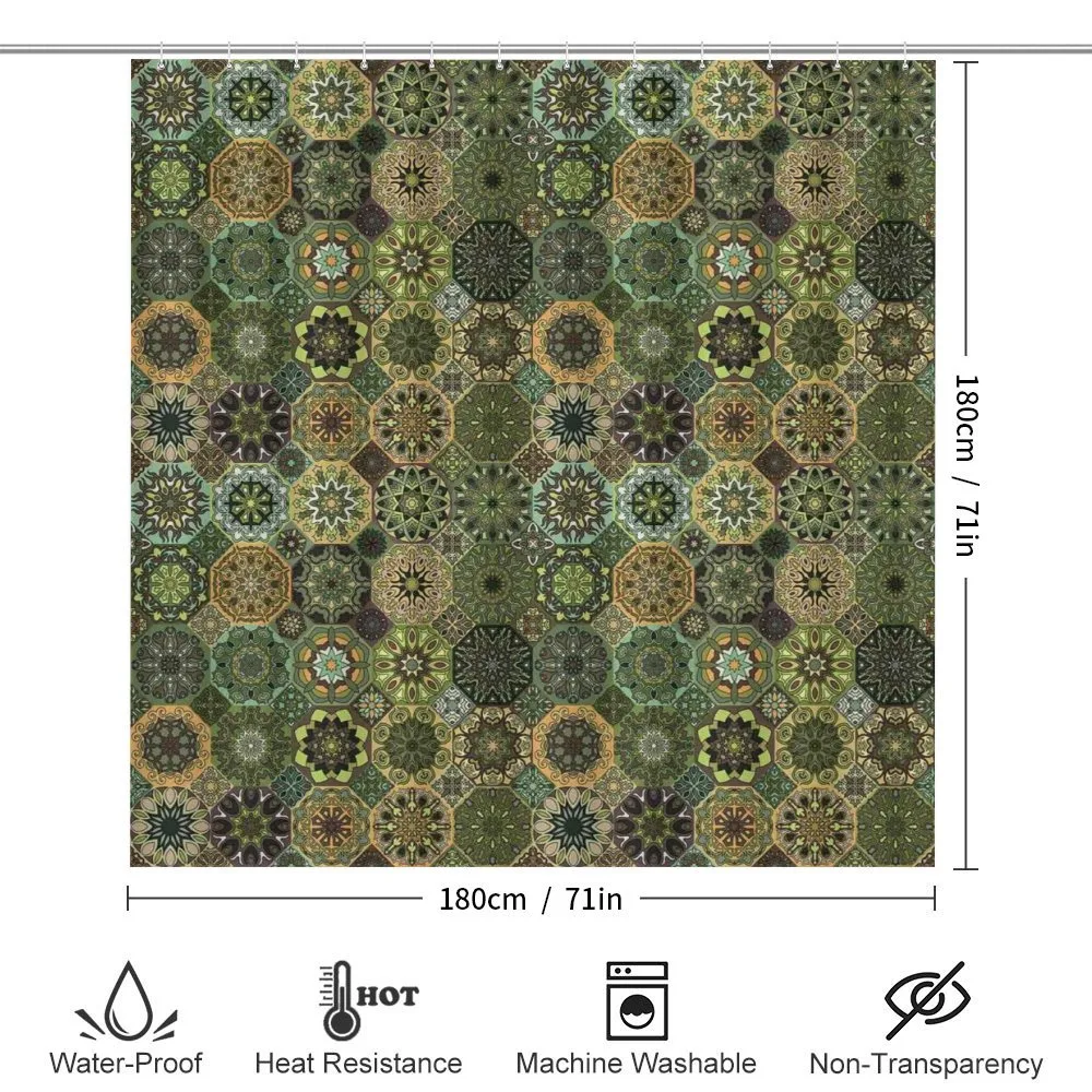 Oriental Floral Octagon — Detail 2