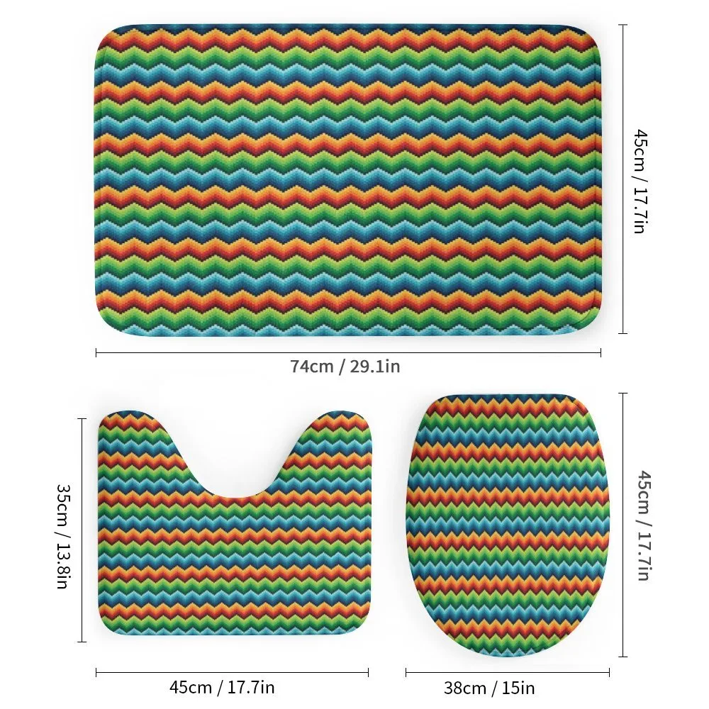 Pixel Art Zigzag Motifs — Detail 1