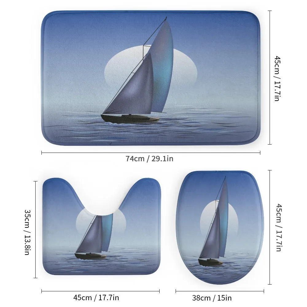 Sail Boat Wavy Serene — Detail 1