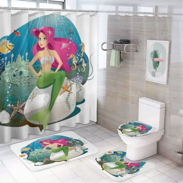 Underwater Mermaid on a shower curtain