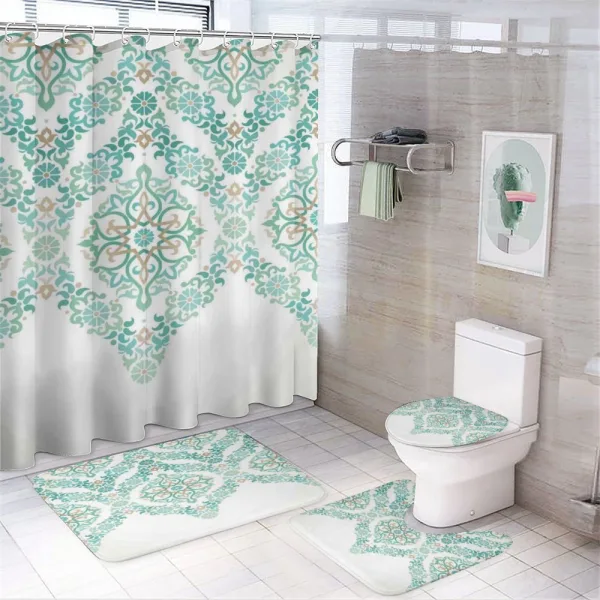 Vintage Floral Boho on a shower curtain