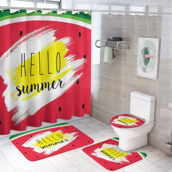 Watermelon Summertime on a shower curtain