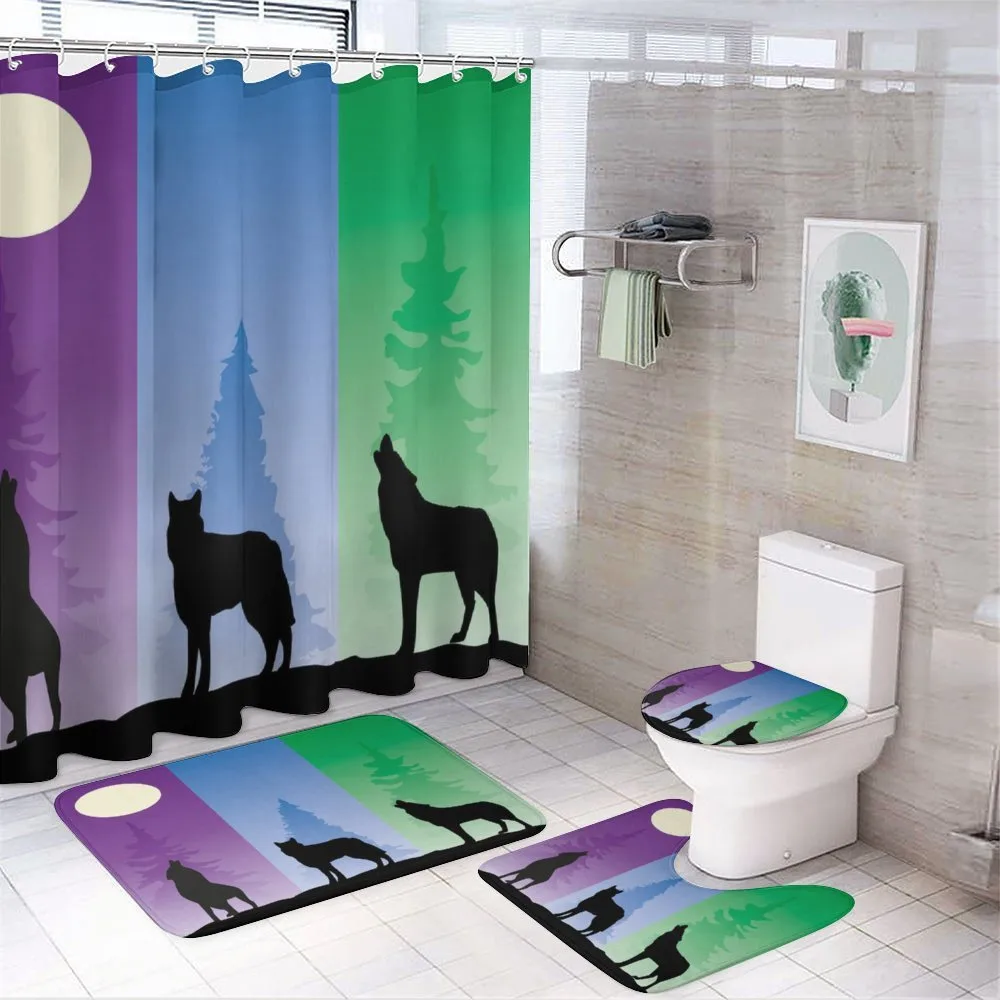 Wolf at Night Howling — Your design