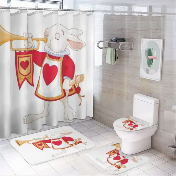Bunny Fairytale on a shower curtain