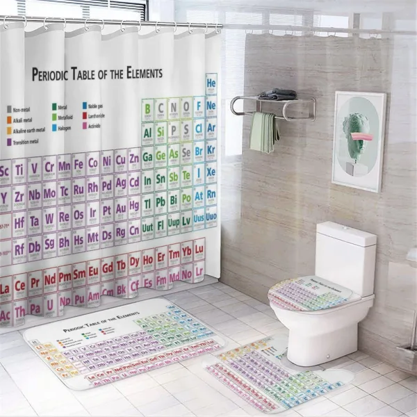 Chemistry Primary Table on a shower curtain