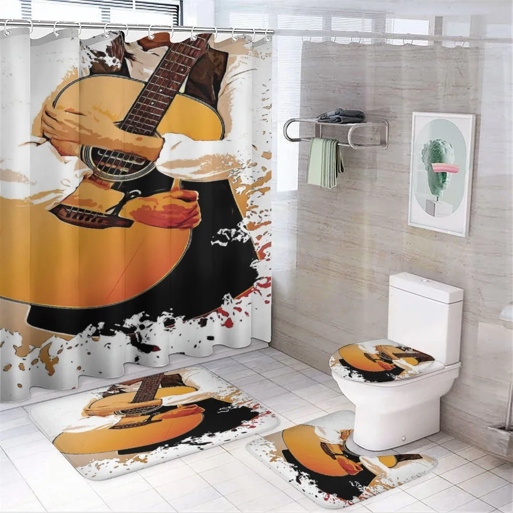 Man Holding a Guitar — Your design