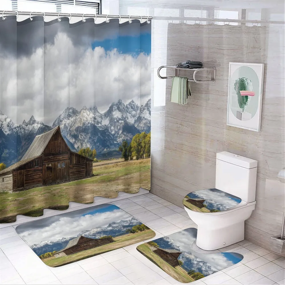 Rustic Wooden Cottage View — Your design
