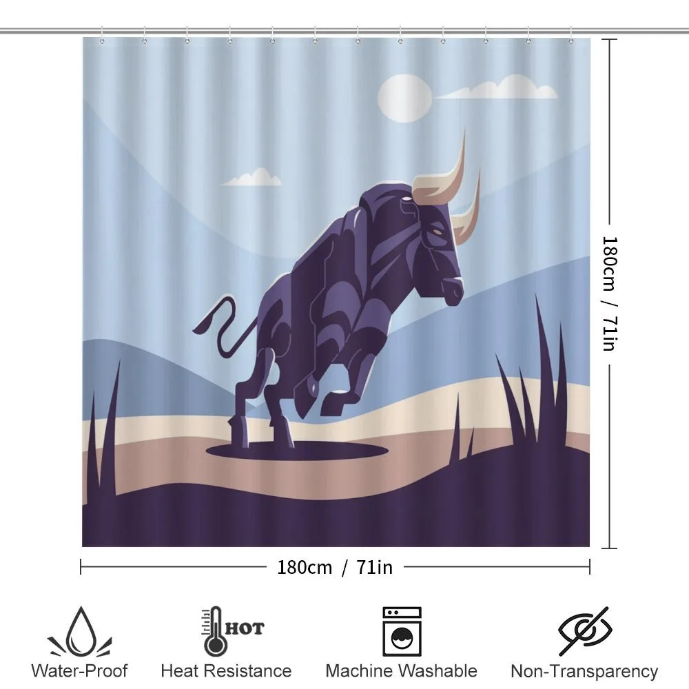 Strong Bull Nature in Doodle — Detail 2