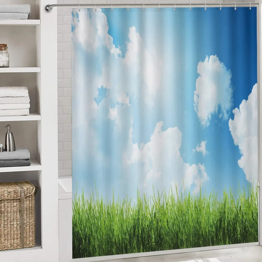 Sunny Day Grass Clouds — Detail 4