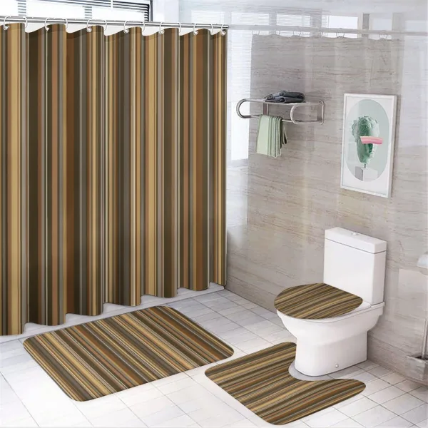 Vertical Color Lines on a shower curtain