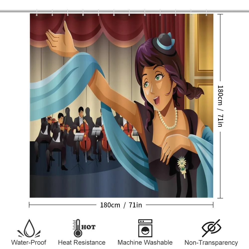 Woman Singing with Orchestra — Detail 2