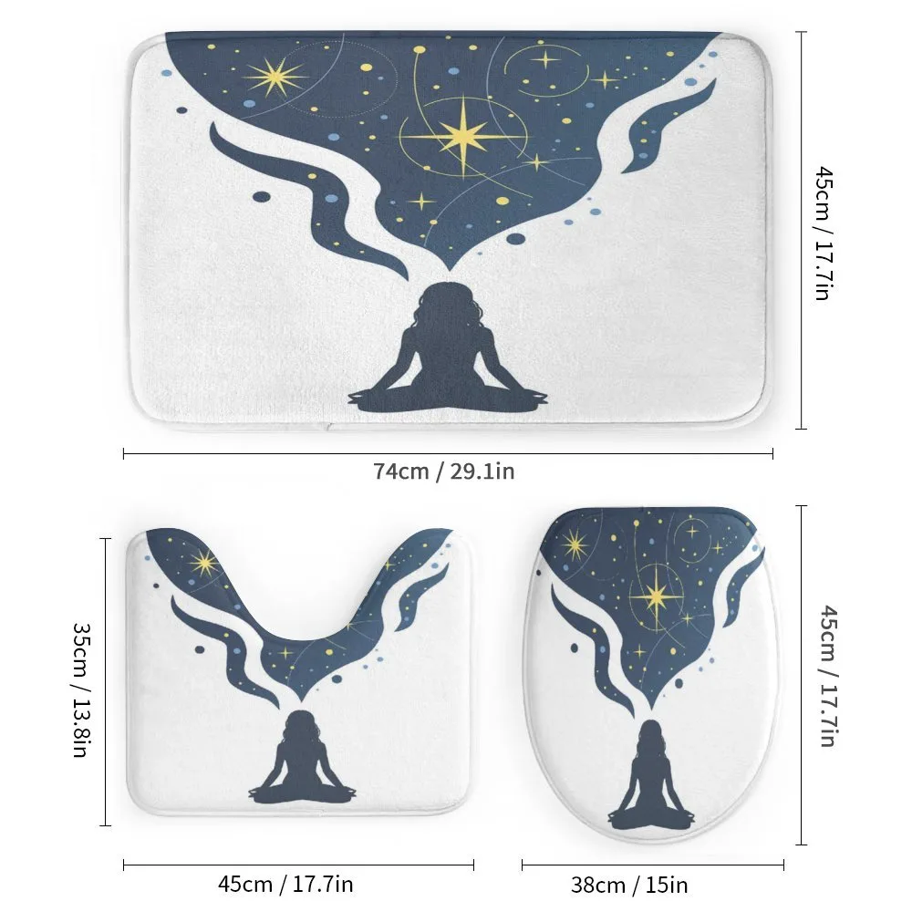 Woman Yoga with Starry Smoke — Detail 1