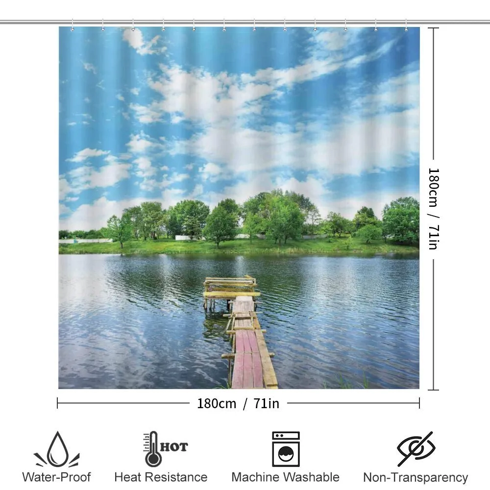 Wooden Dock over Lake — Detail 2