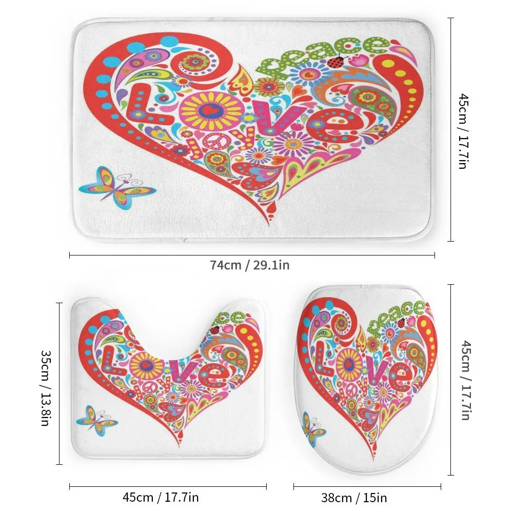 Colorful Peace Heart — Detail 1