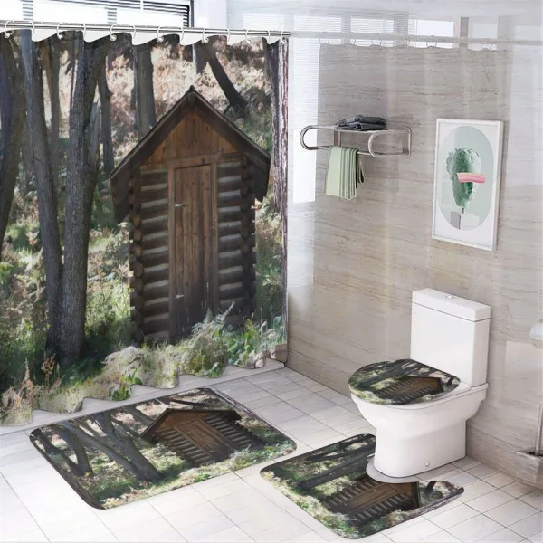 Cottage Spring Woods on a shower curtain