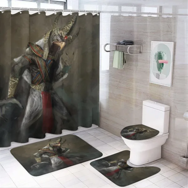 Egyptian Mythical on a shower curtain