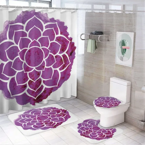 Meditation Boho on a shower curtain