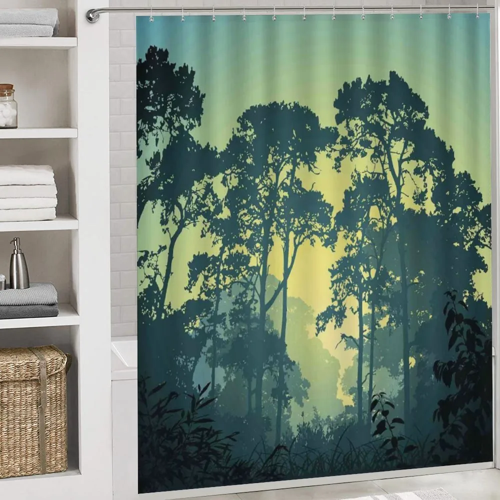 Mist Forest Trees Scene — Detail 4