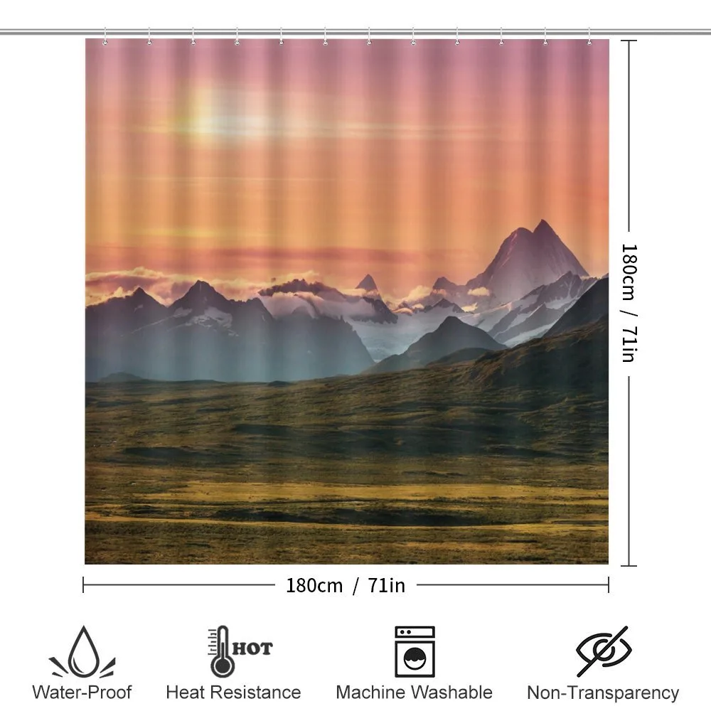 Mountains and Sunset — Detail 2