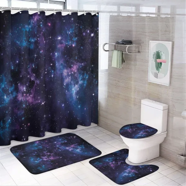Mystical Sky with Star on a shower curtain
