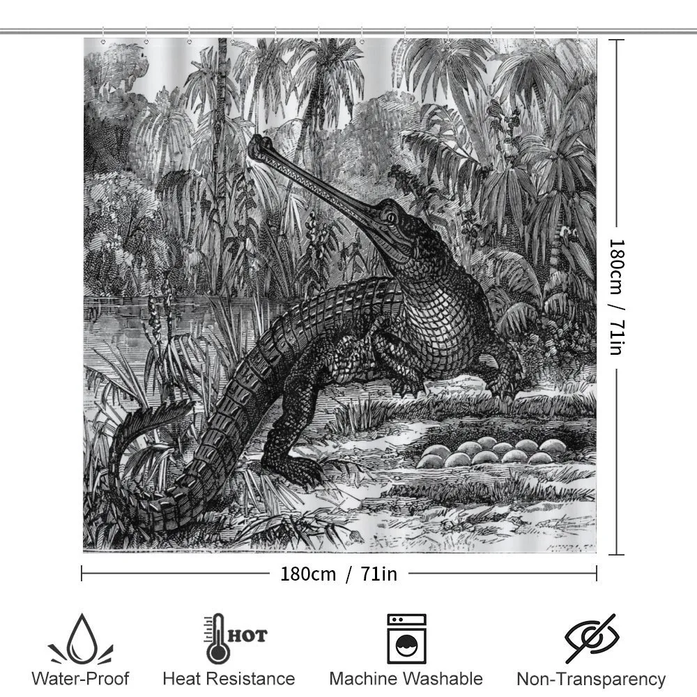 Old Crocodile in Forest — Detail 2