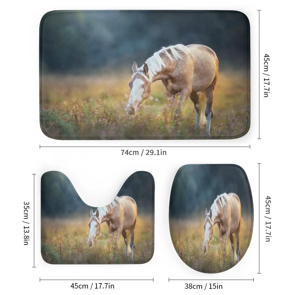 Palomino Horse Grazing — Detail 1