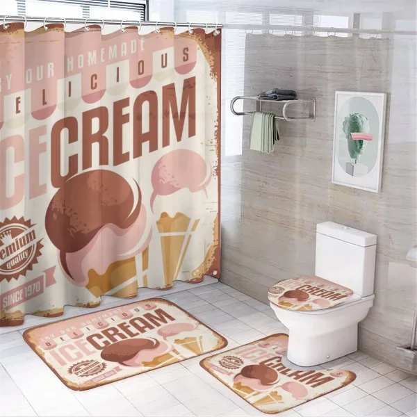 Retro Pop Art on a shower curtain