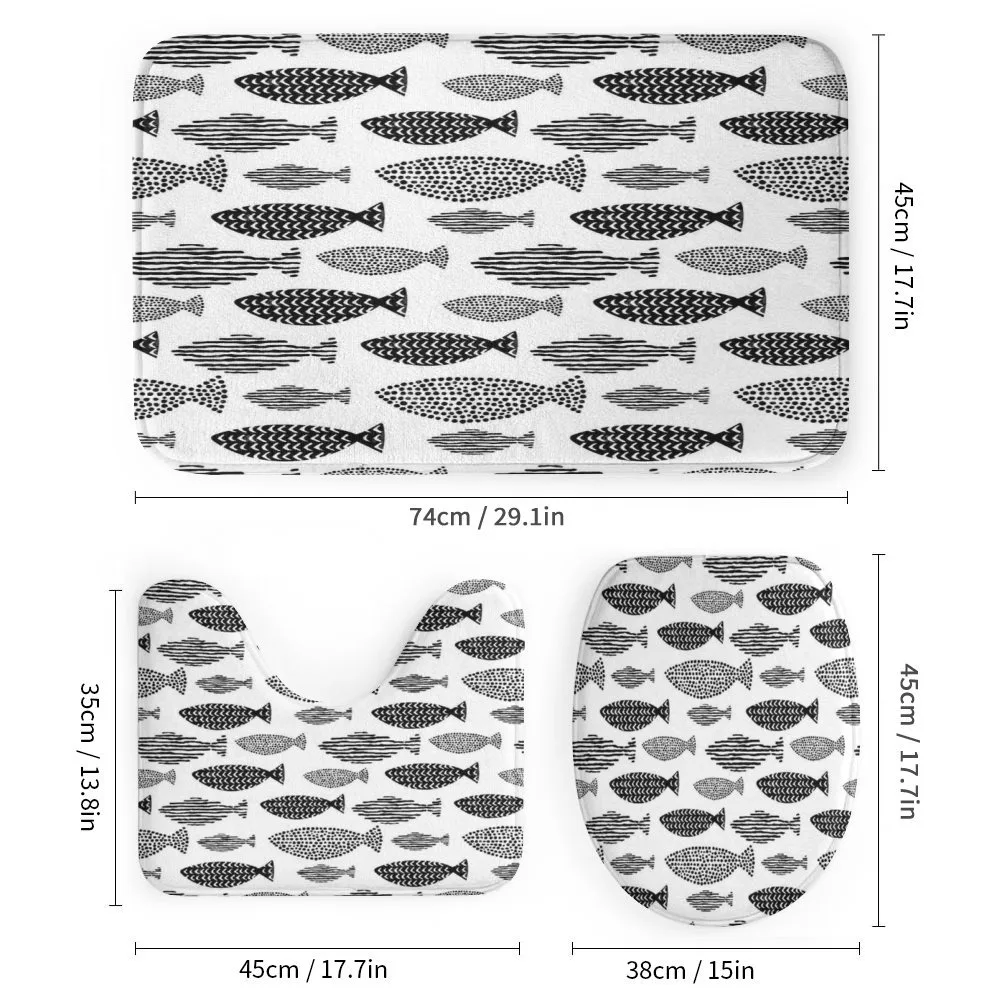 Sea Animals Black White — Detail 1